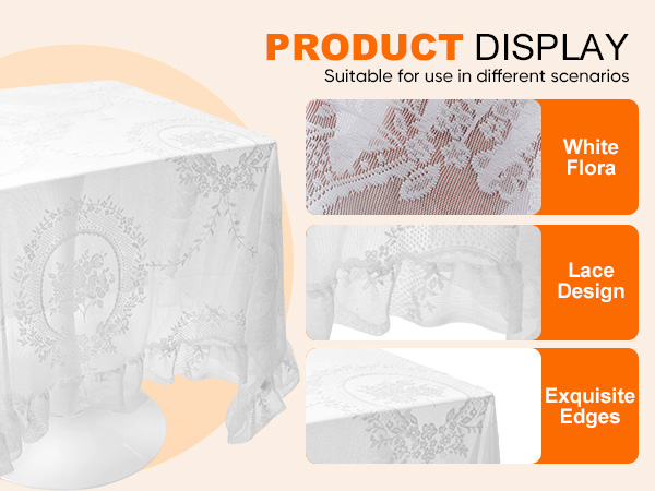 White lace Tablecloth