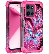 Miqala for Moto G 5G 2026 Case,Glow in The Dark Three Layer Heavy Duty Shockproof Full Body Prote...