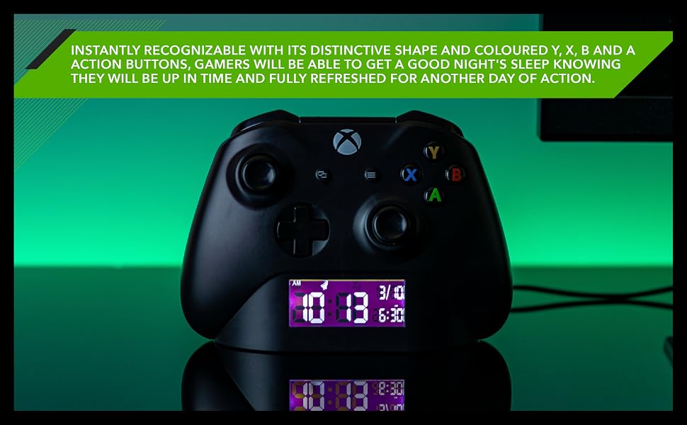 Xbox Black Controller Alarm Clock