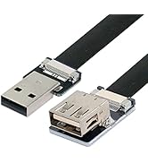 chenyang CY Flat Slim FPC USB 2.0 Type-A Male to Female Extension Data Cable for FPV & Disk & Sca...
