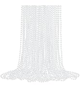 36 Pack Faux Pearl Necklace Bulk Pearl Necklaces Women's Jewelry 1920s Long Pearl Necklace Access...
