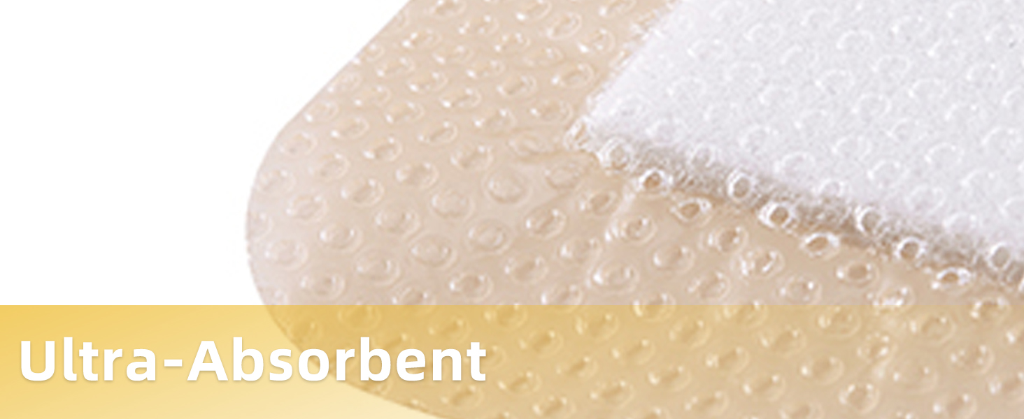 4x4 border silicone foam dressing