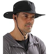 SENWAI Sun Hats for Men UPF 50+ UV Protection Wide Brim Waterproof Foldable Bucket Hat Outdoor Fi...
