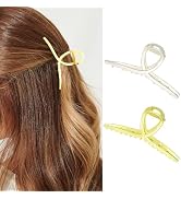 Banatra Claw Clips Gold Hair Clips Small Metal Hair Claw Fancy Hair Accessories for Women and Gir...