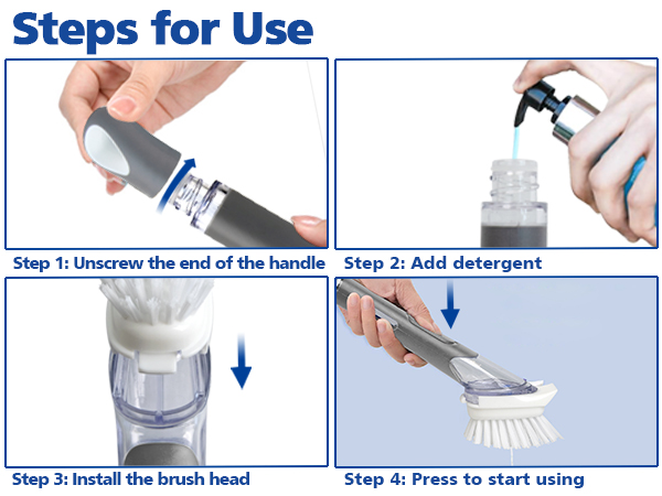 Dish Brush with Soap Dispenser