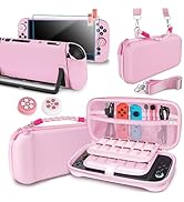 TIKOdirect Carrying Case for Switch 2, Portable Case with 24 Game Card Slots, Wrist Strap, Should...