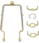 8 9 10 11 12 inch Lamp Shade Harp Holder, ALUCSET Adjustable Lamp Harp Kit, Fit Both Standard Lam...