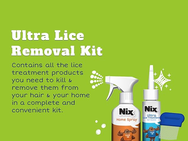 Nix lice removal kit helps rid your house, home, and family of lice and superlice and keep them gone