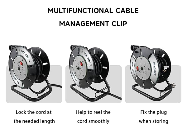 extension cord reel with outlets