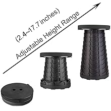 Adjustable collapsible stool folding folable outdoors telescopic camping BBQ fihing travel