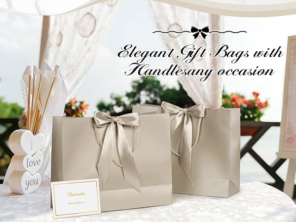 gift bag with ribbon