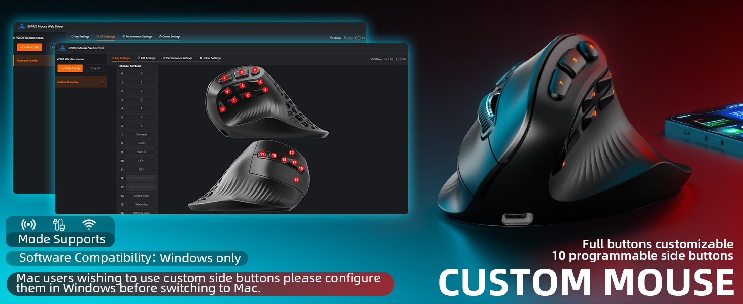 solakaka e9 mmo mouse