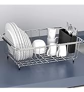 KESOL Large Expandable Over The Sink Dish Drying Rack in Sink with Utensil Holder | 304 Stainless...