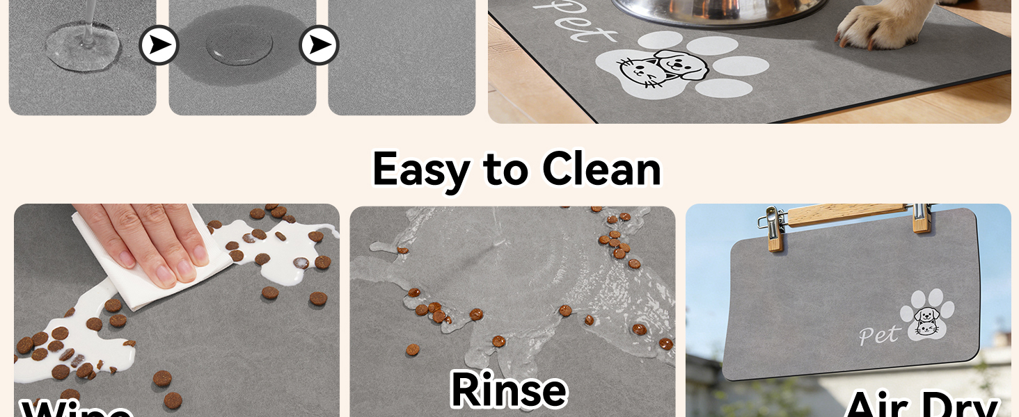 pet mats for food and water