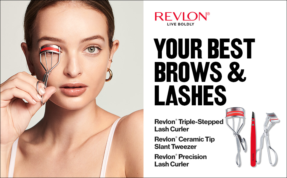 revlon eye tools lash curler ceramic grip tweezer