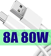 Jelanry USB C Cable USB Type C Cable, 8A 80W SUPERVOOC/SuperDart/ 65W Warp Flash Charging 8A Rapi...