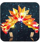 JEAIRTS Light Up Crown Glow Gold Rave Headpiece Led Rave Hair Accessories for Women