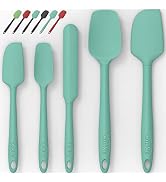 Silicone Spatula Set of 5,High Temperature Resistant, Food Grade Silicone, Dishwasher Safe, for B...