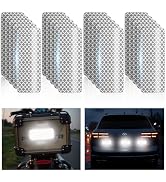 PHIXBEAR 20 Pcs Super Reflection Reflective Stickers Made of 3M DG3, Safety Reflective Tape for C...