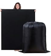 2 Pack Clothes Storage Bag, 43" x 55" Moving Bags Heavy Duty Extra Large with Drawstring, Reusabl...