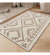 PADOOR-Waffle Bath Mat-Super Absorbent Bath Mats for Bathroom, Machine Washable Non Slip Bathroom...