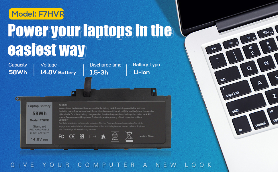 F7HVR Notebook Battery