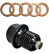 CouTunp M14x1.5 Magnetic Oil Drain Plug, Magnetic Stainless Steel Engine Oil Pan Drain Plug Bolt,...
