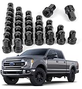 32 Pcs M14x1.5 One-Piece Design Chrome Lug Nuts for 2017-2023 Ford F250 F350 Super Duty HCPZ-1012...
