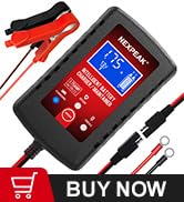 1.75A Car Battery Charger, 6V &12V Smart Battery Maintainer Trickle Charger | Fully automatic 6V/...