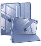 VIKESI for iPad 10th Generation Case 10.9 inch Released in 2022, Matte Slim Hard Back, Soft TPU F...