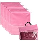 8PCS Dust Bags for Handbags Jumbo Travel Shoe Bags Purses Organizers Storage Bags with Rope Clear...
