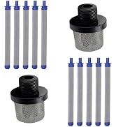 2PCS 288716 3/4-Inch Inlet Strainer Thread & 10PCS | 288749 Airless Spray Gun Filter Combination ...