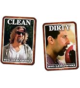 GAMAGO Big Lebowski Dishwasher Magnet - Double Sided Clean Dirty Magnet Sign Indicator - Official...