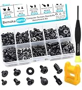 Bemaka 400Pcs Computer Screws Assortment Kit, Motherboard Standoffs Screws PC Screws for Universa...