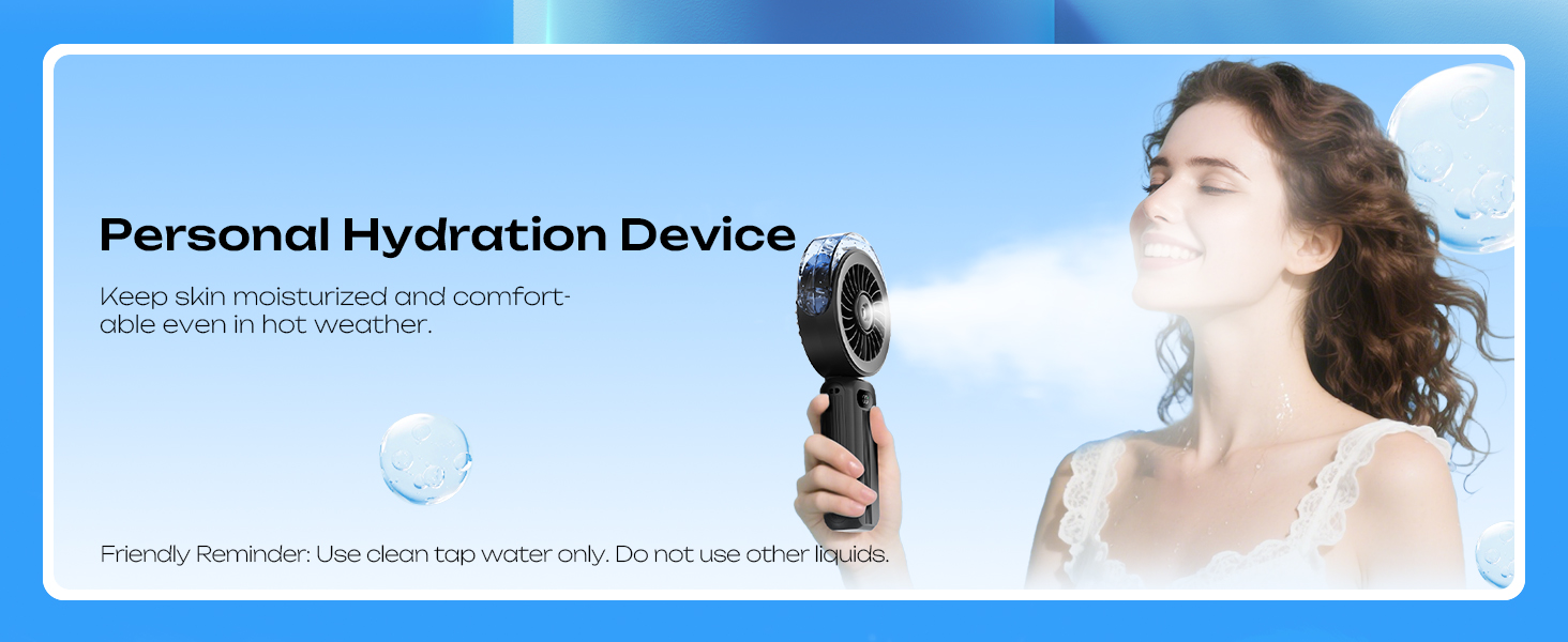 handheld misting fan