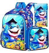 AGSDON 3PCS Backpacks for Girls, 16" Elementary Kids Backpack Preschool School Bookbags and Lunch...