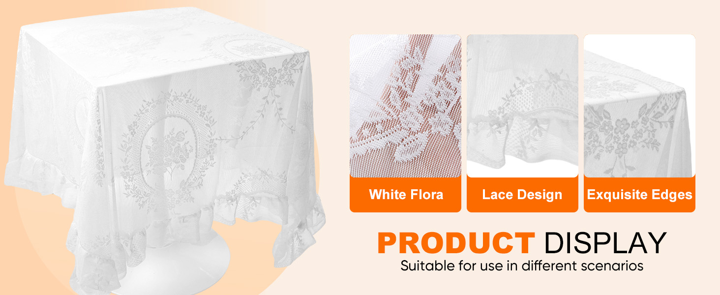 White lace Tablecloth