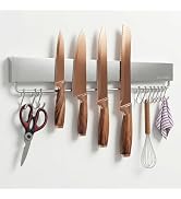 LALEIDU 17 Inch Magnetic Knife Holder for Wall - Magnetic Knife Strip with Strong Magnets, Stainl...