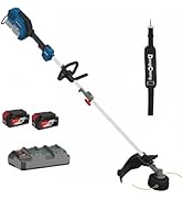 DongCheng Brushless String Trimmer, 6000RPM, 40V Cordless String Trimmer with Comfortable Shoulde...