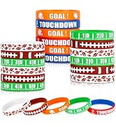 Gatherfun Football Wristband Silicone Bracelets Sport Themed Party Accessories Gift for football ...