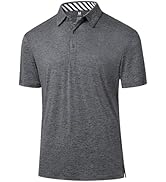Men's Golf Polo Shirts Quick Dry Moisture Wicking Performance Stretch Short Sleeve Shirt Athletic...