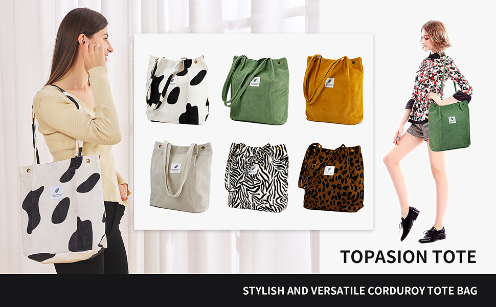 corduroy tote bag for women