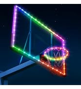 Waybelive LED Basketball Hoop Lights, Remote Control Basketball Rim LED Light, 16 Color Change by...