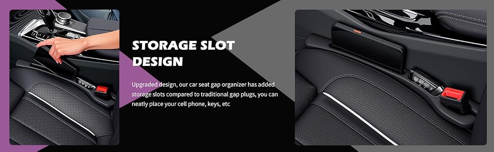 Car Seat Gap Filler Organizer