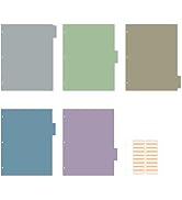 Ospelelf Binder dividers with tabs,dividers for 3 Ring Binder,5 Tab(8.5" * 11")