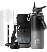 DYSANKY Insulated Water Bottle 40oz - Multiple Insulation Vacuum Sealed Thermos- Portable Sports ...