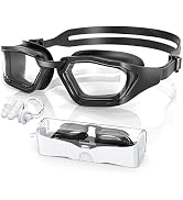 Greatever Unisex-Adult Swim Goggles Plasma Anti-fog, UV Protection Swimming
