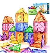 Soyee Magnetic Tiles Toddler Toys Magnetic Building Blocks for Kids Ages 3-12 STEM Educational To...