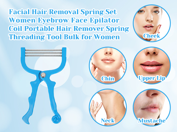 Spring Epilator Facial Hair Remover Hair