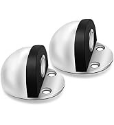 Magnetic Door Stop, White Door Stoppers Floor Mount Magnetic Door Catch Holder Modern Door Stops ...